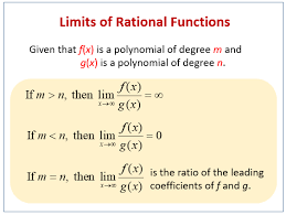 Limits Of Rational Functions Examples