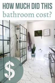 our modern bathroom renovation cost