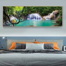 Landscape Waterfall Canvas Painting