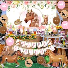horse birthday party decorations kit