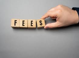fees word concept fixed charged