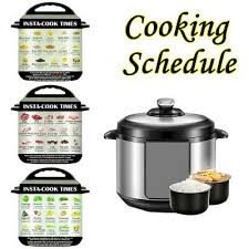Quick Reference Guide Instant Pot Cheat Sheet Magnets Food