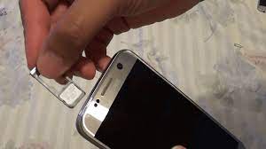I found the sim card but not the tray, so put the card in by itself. How To Remove Sim Card From Galaxy S7 With And Without Tools