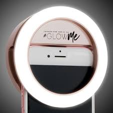 Glowme 2 0 Led Selfie Ring Light For Mobile Devices Usb Rechargeable Led Selfie Ring Light Iphone Accessories Iphone