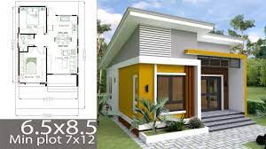 design plan 6 5x8 5m with 2 bedrooms