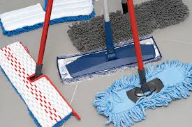 dustpans and dust mops