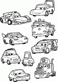 Simple cars coloring page : Mcqueen Cars 2 Coloring Pages Coloring Home