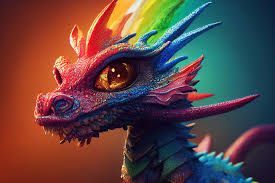 rainbow dragon wallpaper 4k colorful