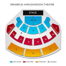 Speaker Jo Ann Davidson Theatre 2019 Seating Chart