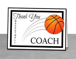 Printable Team Thank You Card For Basketball Coach Instant Etsy