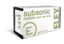 Eley Subsonic Hollow 22lr Ammunition