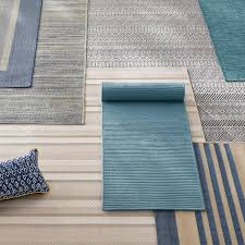 hton bay windermere blue 8 ft x 10 ft ombre indoor outdoor area rug