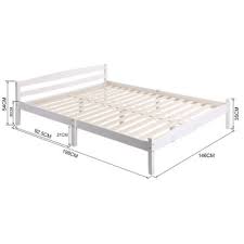 china white wooden double bed frame bed