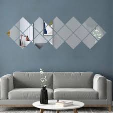 Acrylic Mirror Wall Sticker Modern Tile