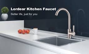 We reviewed all types of kitchen faucet brands in terms of quality, warranty and all. Lordear Bar Sink Faucet 360 Degree Single Handle Kitchen Sink Faucet Best Commercial Stainless Steel Brushed Nickel Kitchen Faucet Hot And Cold Single Lever Kitchen Faucets Amazon Com