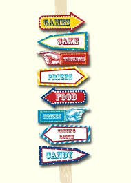 Carnival Party Signs Printable Editable Text By Template For Resume