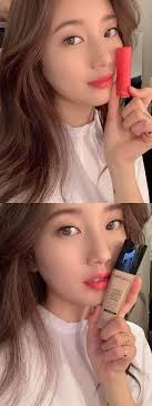 bae suzy shares her beauty while in her