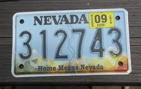 nevada motorcycle license plate home