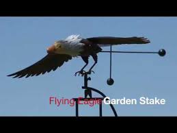 Flying Eagle Garden Stake Metal Garden