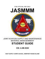 Jasmmm Student Guide Pdf For Official Use Only Jasmmm