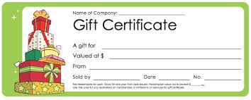 Christmas Gift Certificate Template Word Free Festival Collections