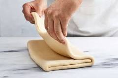 What kind of dough is used for croissants?