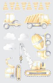 Big Trucks Kids Wall Decals Grafico