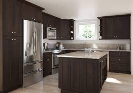 kitchen a jolt with espresso cabinetry