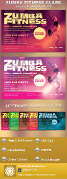 Dance Fitness Flyer Template Sports Flyers Templates Design Examples