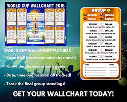 Russia World Cup Wall Chart 2018 Premium Quality Poster