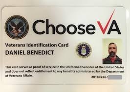 Find out if you're eligible for a veteran id card and how to apply. Va Veteran Id Cards Issued With An Ad On The Back Off The Base
