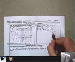 Algebra 1 Unit 3b Assessment Practice