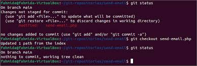 how to undo local changes in git