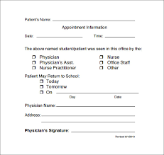 minute clinic doctors note template