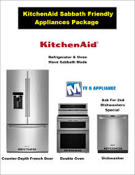 sabbath friendly kitchenaid appliances