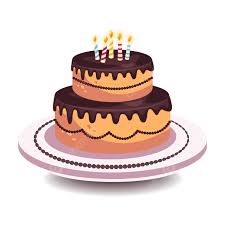 chocolate birthday cake vector png