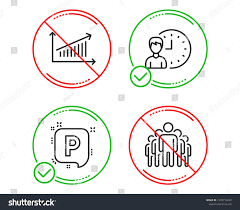 Do Stop Working Hours Chart Parking Stock Vector Royalty