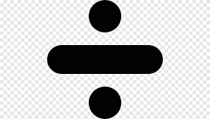 Obelus Long division Mathematics Sign, divide, rectangle, black png | PNGEgg