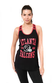 Icer Brands Nfl Atlanta Falcons Womens Jersey Tank Top Sleeveless Mesh Tee Shirt X Large Black
