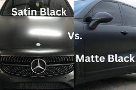 satin black vs matte black car finish