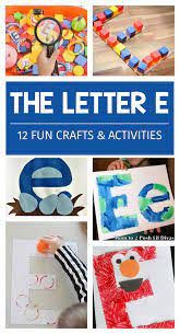 12 easy letter e crafts activities