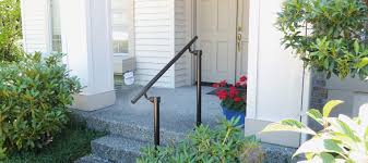 How to attach an deck stairs handrail to stair post. Diy Step Handrail Plans And Ideas Simplified Building