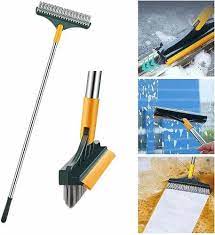 2 in 1 floor cleaning brush with wiper