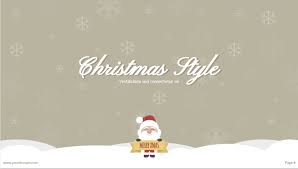 Christmas Themed Powerpoint Presentation Template Free Powerpoint