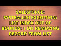 sforce system listexception list