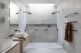 can i use large tiles in a shower
