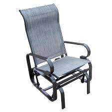 Henryka Outdoor Glider Chair Grey