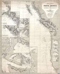 Details About 1883 Imray Nautical Map Of The Pacific Northwest Washington Vancouver Etc