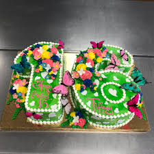 Sweet 16 rose gold cake topper, sixteen 16th birthday decoration, rhinestone metal number, sixteenth party supplies, centerpiece ideas. Sweet 16 Cake Skazka Desserts Bakery Nj Custom Birthday Cakes Cupcakes Shop