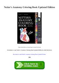 2015 bma medical book awards highly commended in basic and clinical sciences category! Pdf Download Netter S Anatomy Coloring Book Updated Edition Mariano Lister Academia Edu